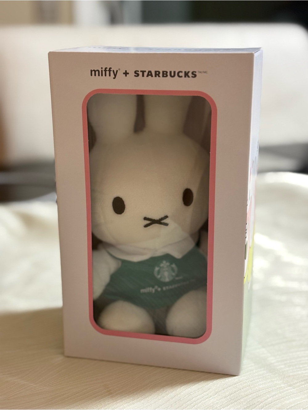 Starbucks Miffy Plush Bunny in White and Green
